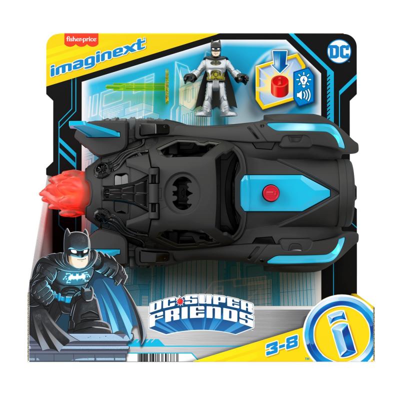 FISHER PRICE IMAGINEXT DC SUPER FRIENDS VEHICUL BATMOBIL DELUXE