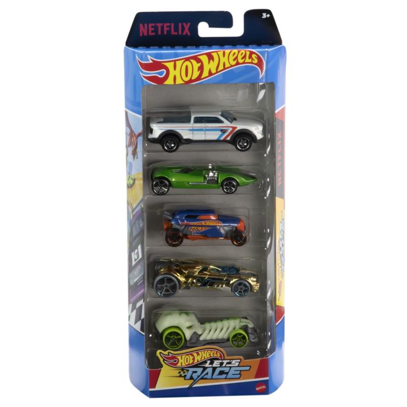 Set 5 masini hot wheels lets race