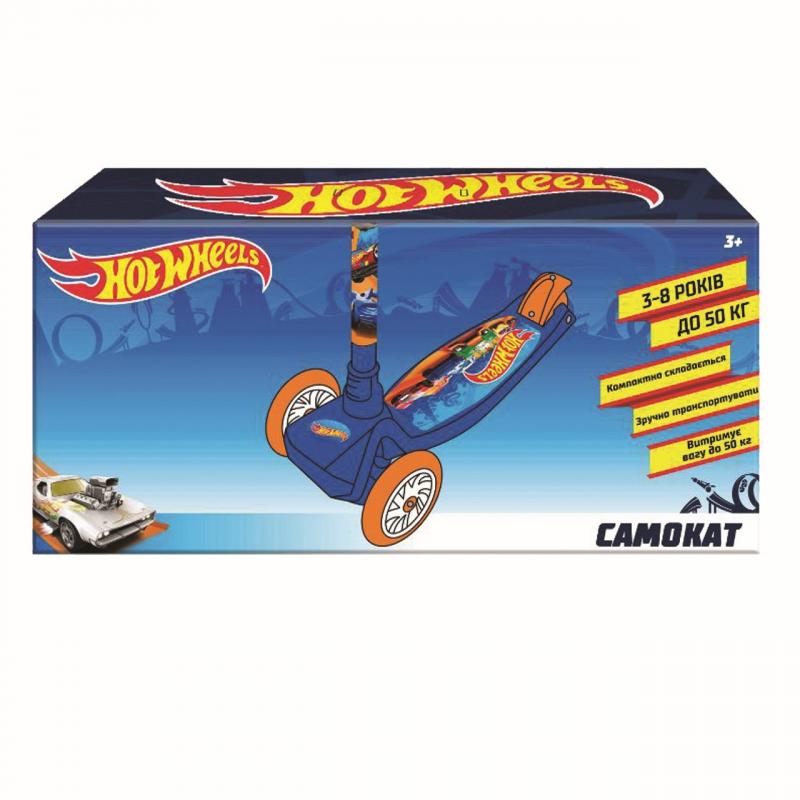 TROTINETA CU 3 ROTI HOT WHEELS