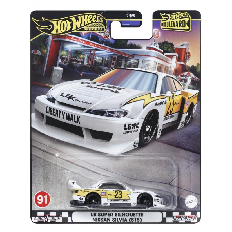 HOT WHEELS PREMIUM BOULEVARD MASINUTA METALICA LB SUPER SILHOUETTE NISSAN SILVIA SCARA 1:64