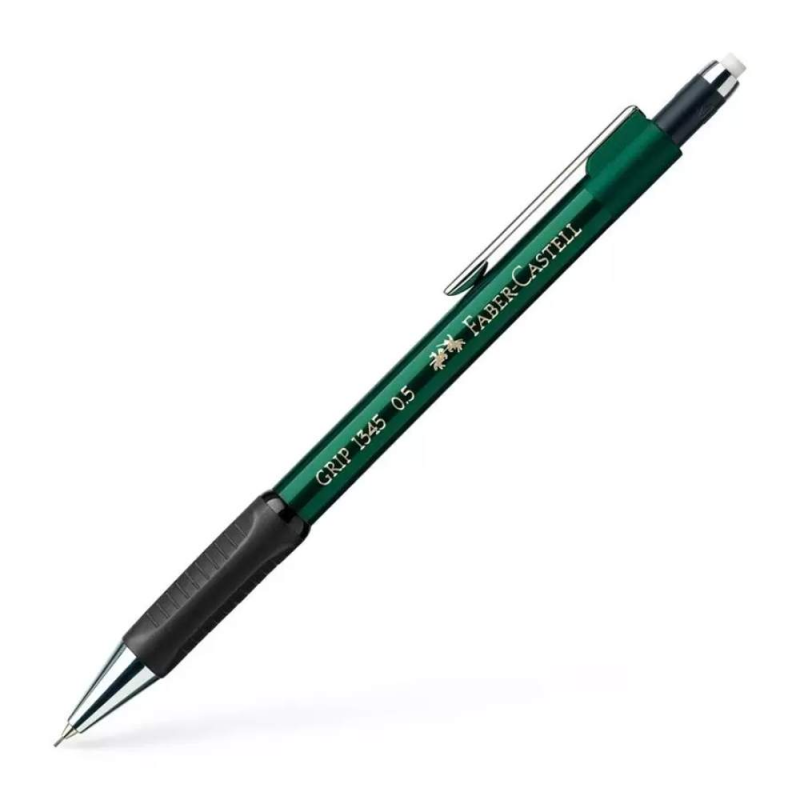 Creion Mecanic Grip 1345 Faber-Castell, Mina 0.5 mm, Verde