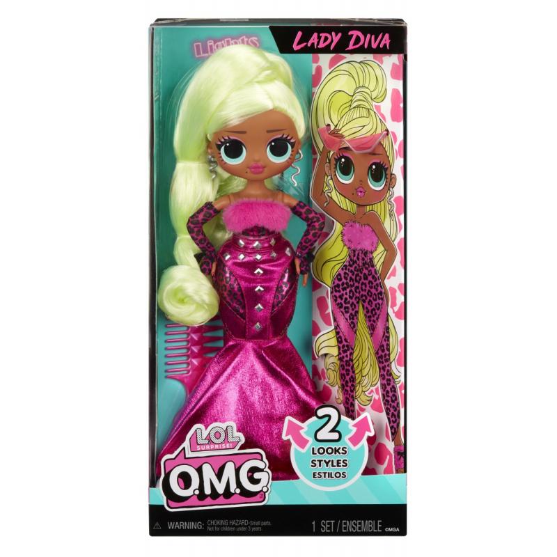 L.O.L. SURPRISE! OMG LADY DIVA PAPUSA FASHIONISTA CU ACCESORII