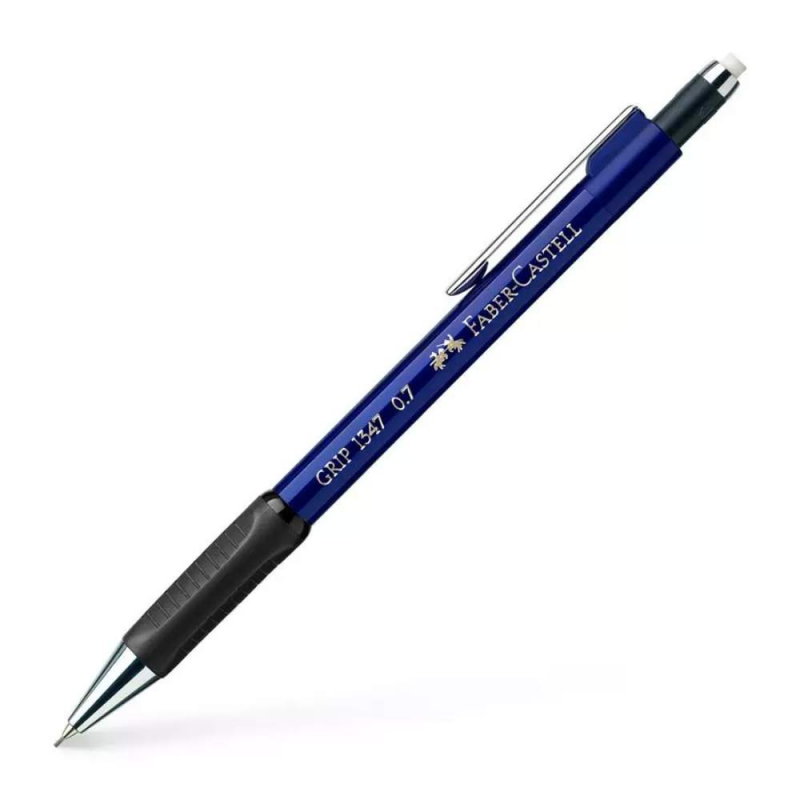 Creion Mecanic Grip 1347 Faber-Castell, Mina 0.7 mm, Albastru