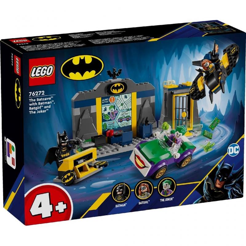 LEGO SUPER HEROES BATCAVE CU BATMAN, BATGIRL SI JOKER 76272