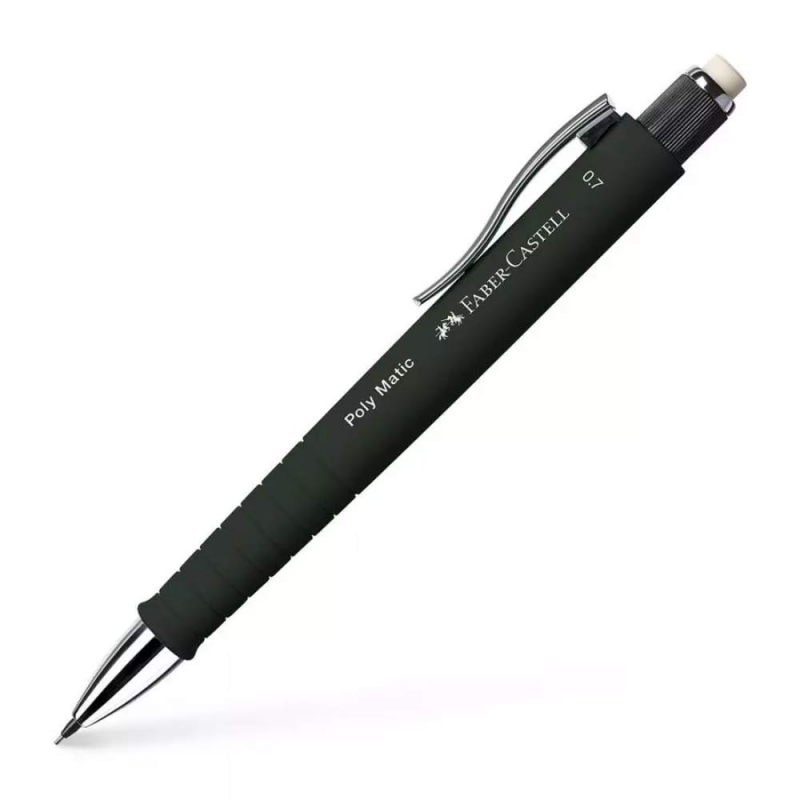 Creion Mecanic Poly Matic Faber-Castell, Mina 0.7 mm, Negru