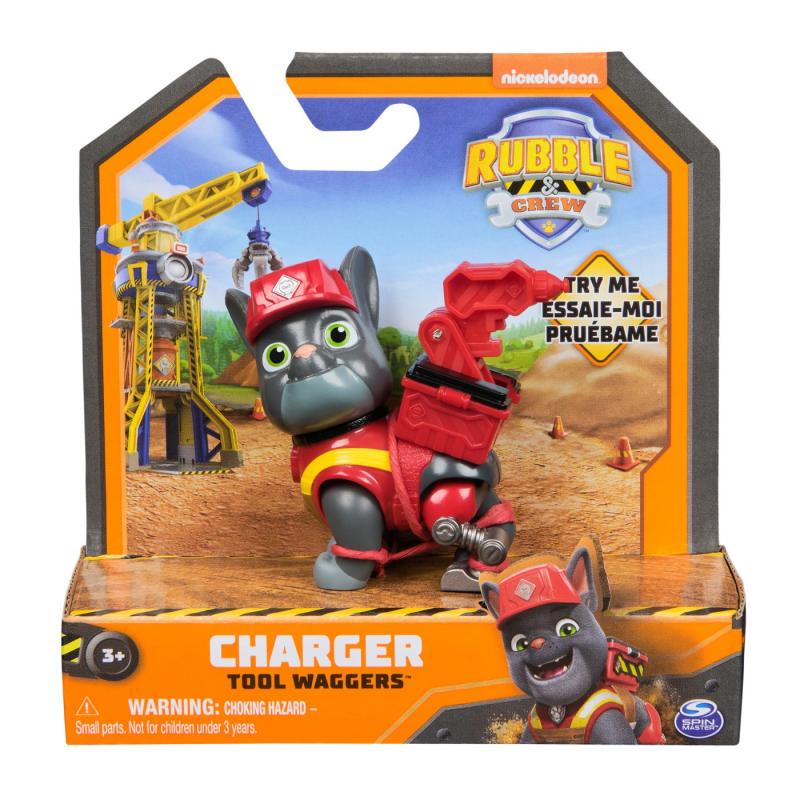 PATRULA CATELUSILOR RUBBLE AND CREW FIGURINA CHARGER 5CM