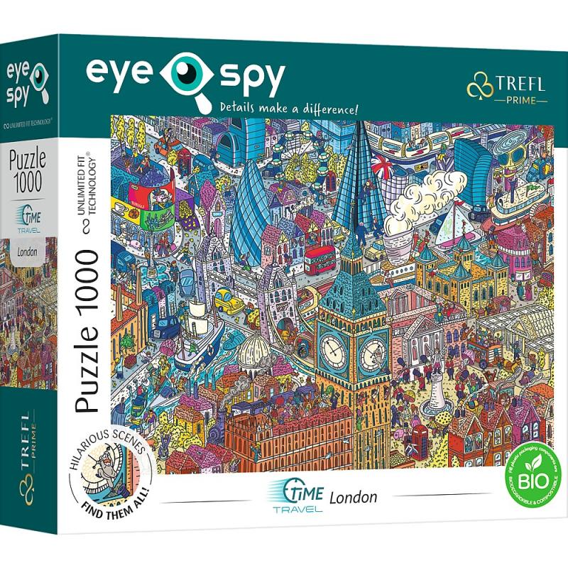 PUZZLE TREFL 1000 UFT EYE SPY TRAVEL LONDRA