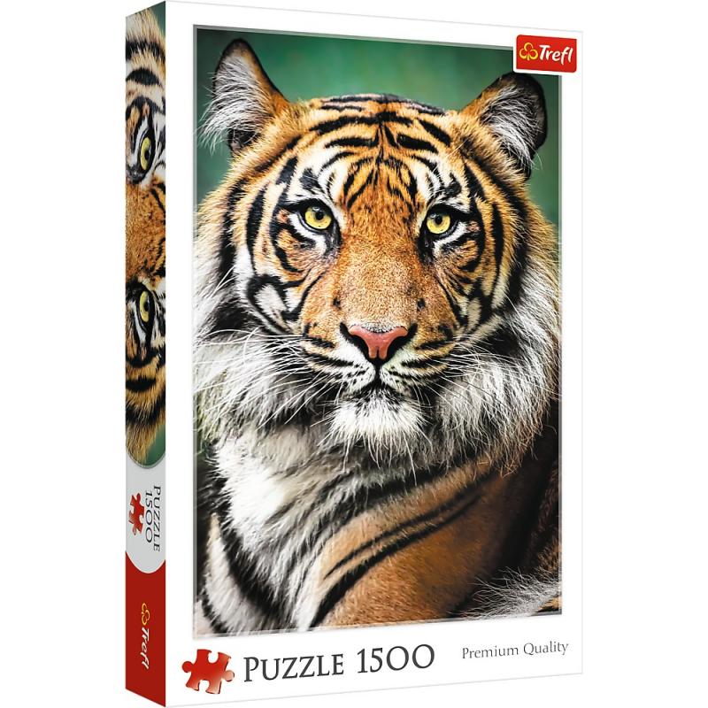 PUZZLE TREFL 1500 PORTRET TIGRU