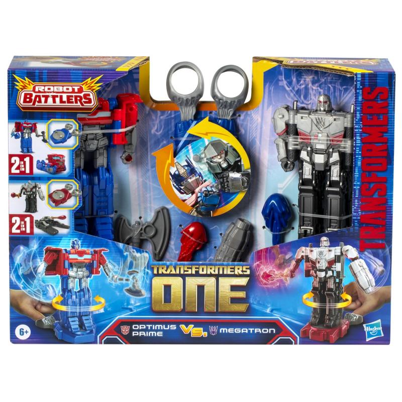 TRANSFORMERS ONE SET 2 FIGURINE OPTIMUS PRIME SI MEGATRON