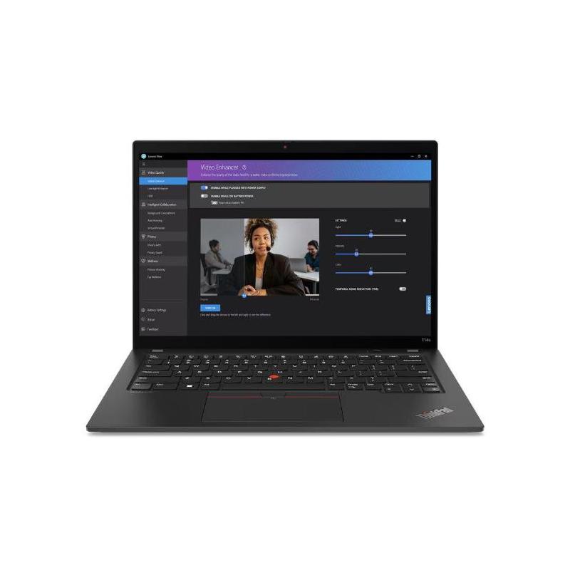 Laptop Lenovo 14' ThinkPad T14s Gen 4, 2.8K OLED, Intel Core i7-1355U, 32GB DDR5X, 1TB SSD, Intel Iris Xe, 4G LTE, Windows 11 Pro, Deep Black