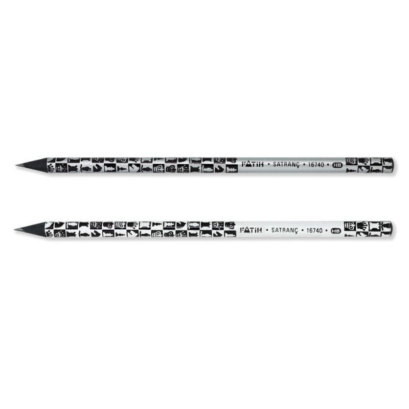 Creion cu Mina HB Fatih, cu Radiera, Model Satranc 16740