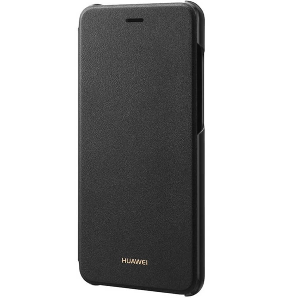 Husa Flip Smart View Huawei 51991888 pentru P9 Lite 2017, Negru