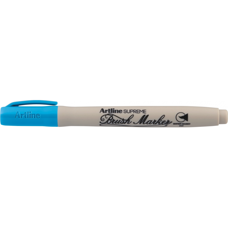 Carioca Artline Supreme, Varf Flexibil (tip Pensula) - Bleu