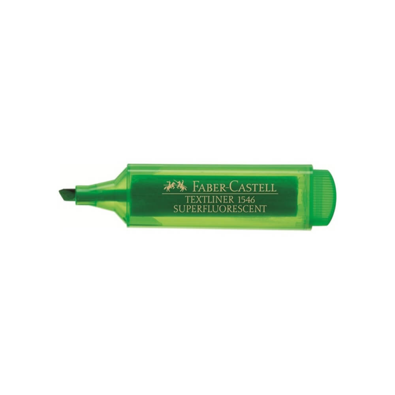 Textmarker Faber – Castell 1546, Verde Super Fluorescent
