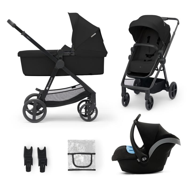 CARUCIOR KINDERKRAFT NEWLY, 3 IN 1, CLASSIC BLACK