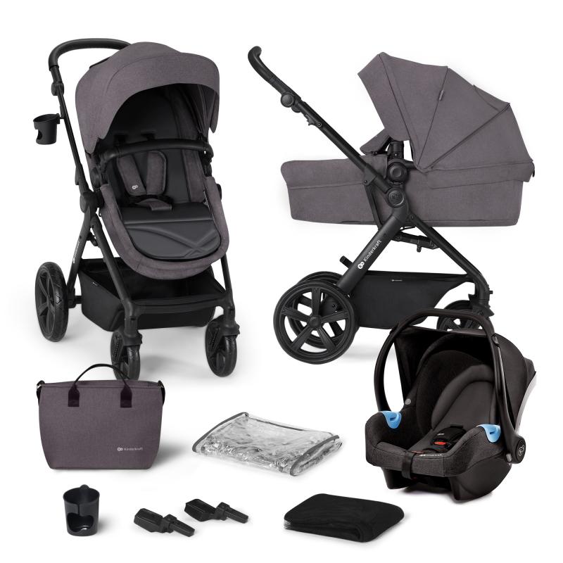 CARUCIOR 3 IN 1 KINDERKRAFT A-TOUR, DARK GREY