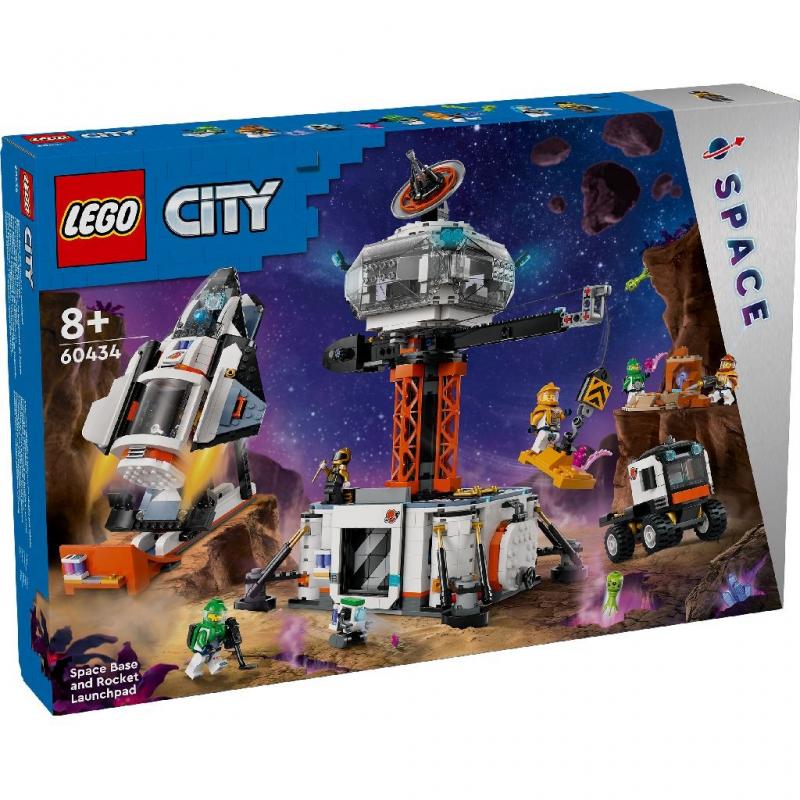 LEGO CITY BAZA SPATIALA SI PLATFORMA DE LANSARE A RACHETEI 60434