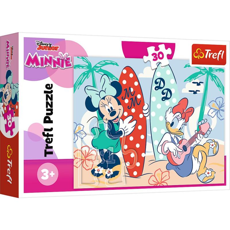 Puzzle trefl 30 minnie minnie la plaja