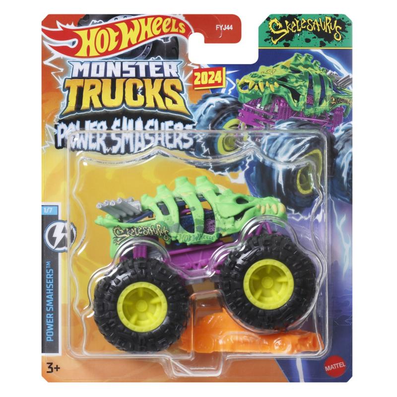 HOT WHEELS MONSTER TRUCK MASINUTA SKELESAURUS SCARA 1:64