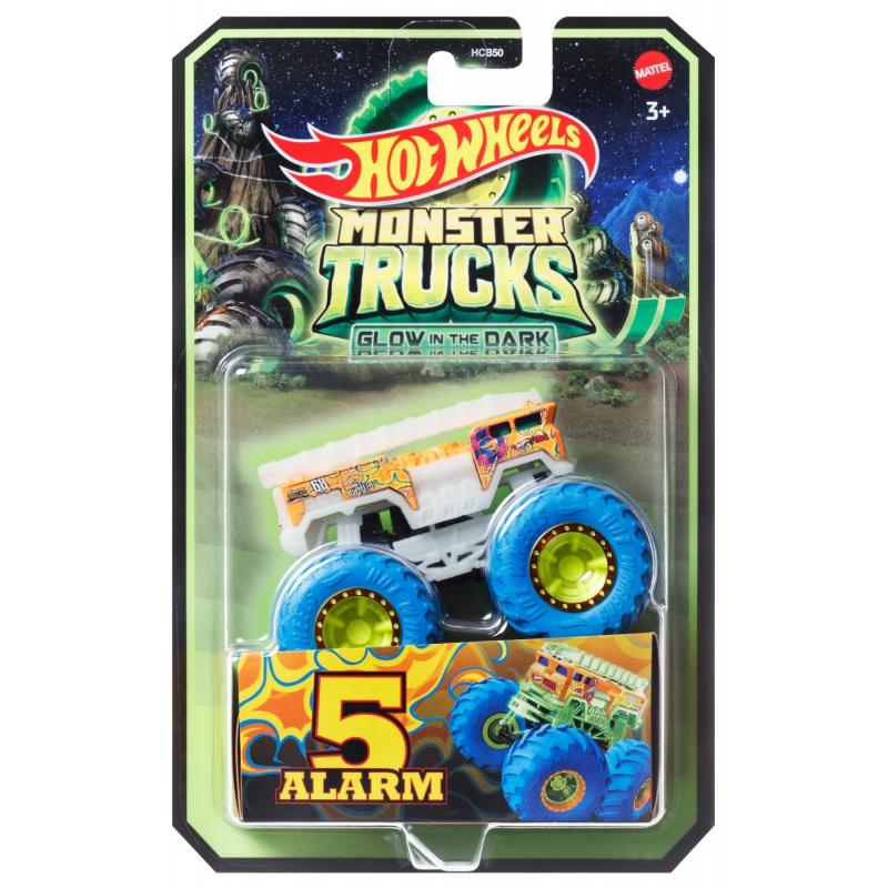 HOT WHEELS MONSTER TRUCK GLOW IN THE DARK MASINUTA SCARA 1:64