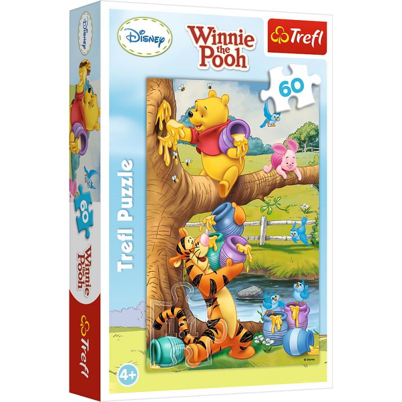 Puzzle trefl 60 winnie the pooh toti la treaba