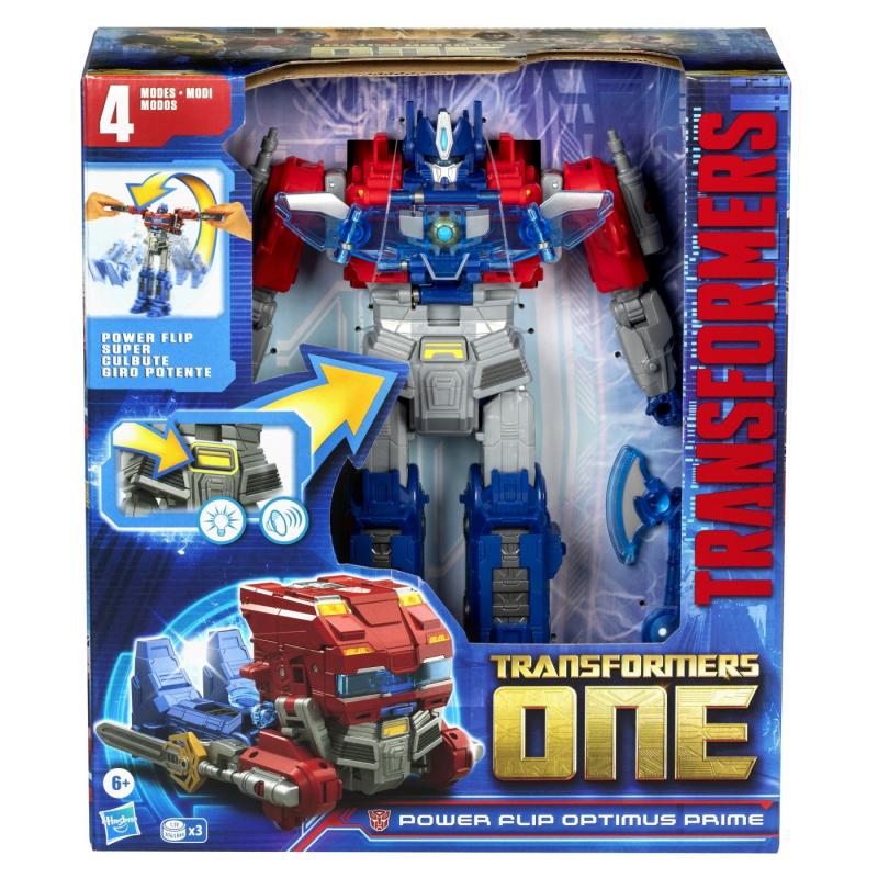 TRANSFORMERS ONE POWER FLIP OPTIMUS PRIME