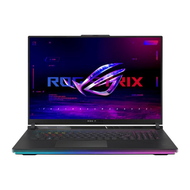 Laptop ASUS Gaming 18\'\' ROG Strix SCAR 18 G834JYR, 2.5K Mini LED 240Hz G-Sync, Intel Core i9 14900HX, 64GB DDR5, 2x 1TB SSD, GeForce RTX 4090 16GB, No OS, Off Black