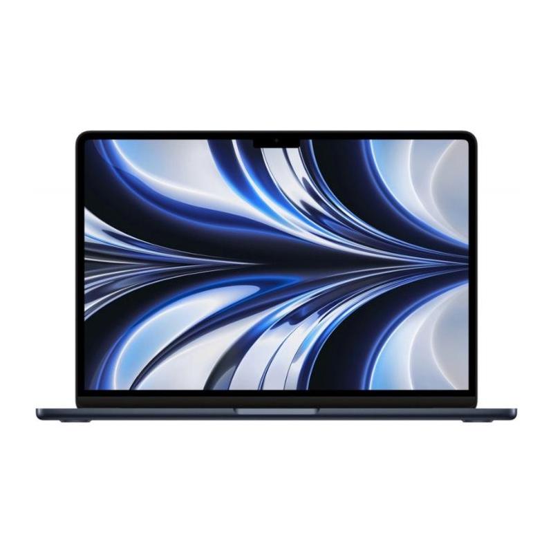 Laptop Apple 13.6' MacBook Air 13 with Liquid Retina, Apple M2 chip (8-core CPU), 8GB, 512GB SSD, Apple M2 10-core GPU, macOS Monterey, Midnight, INT keyboard, 2022