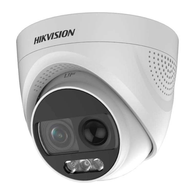 Camera de supraveghere HD Turret Hikvision Turbo DS-2CE72DFT-PIRXOF, 2MP, Lentila 2.8mm, IR 20m