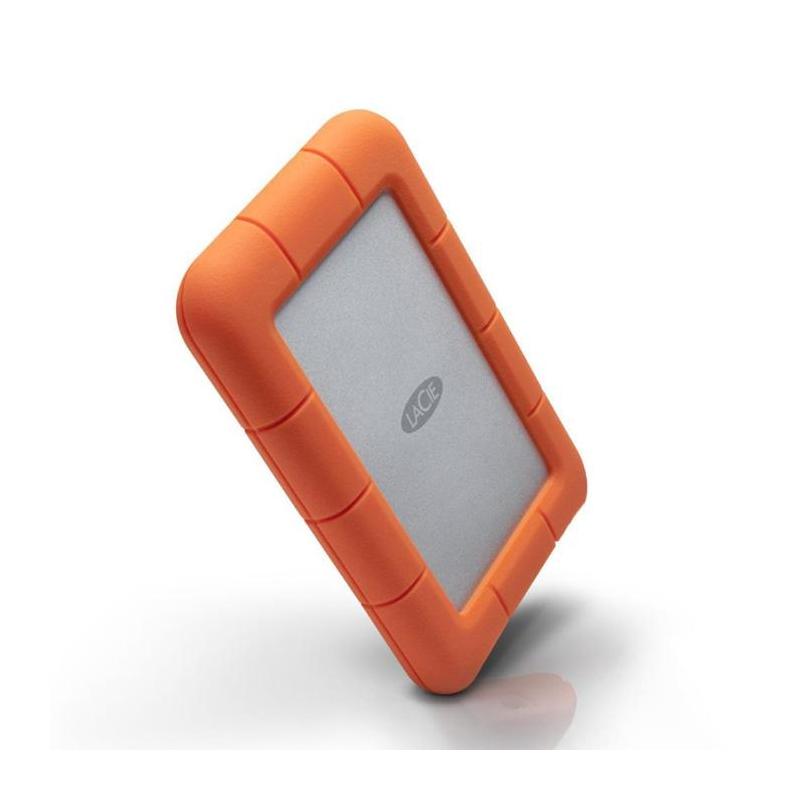 Hard Disk extern LACIE Rugged Mini LAC301558, 1TB, USB 3.0, Argintiu-Orange