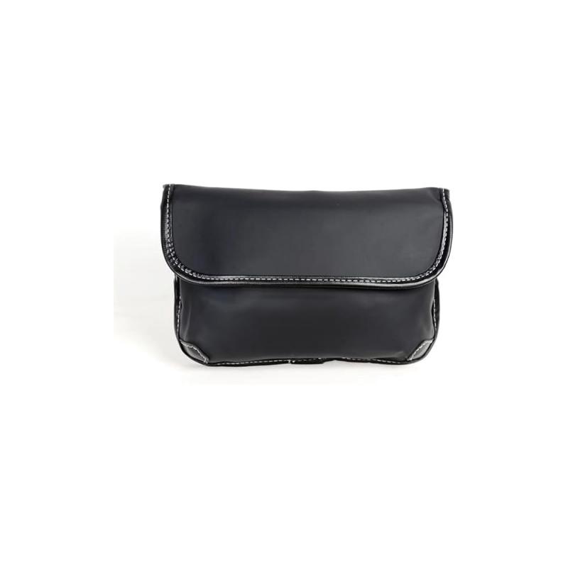 Geanta pentru barbati crossbody, pentru calatorie, de umar fashion, bretea reglabila, UIQ, 24 x 16 cm, Negru