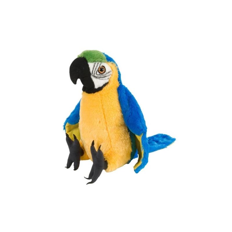 Papagal Macaw Galben - Jucarie Plus Wild Republic 30 cm