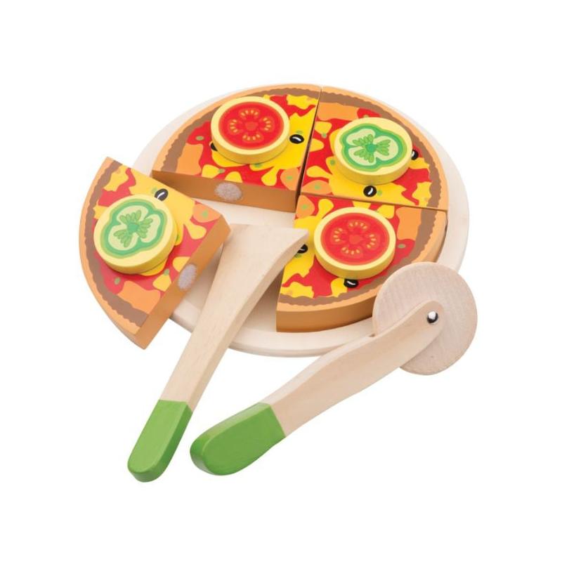 Pizza Funghi - Set din lemn cu accesorii pentru joc de rol