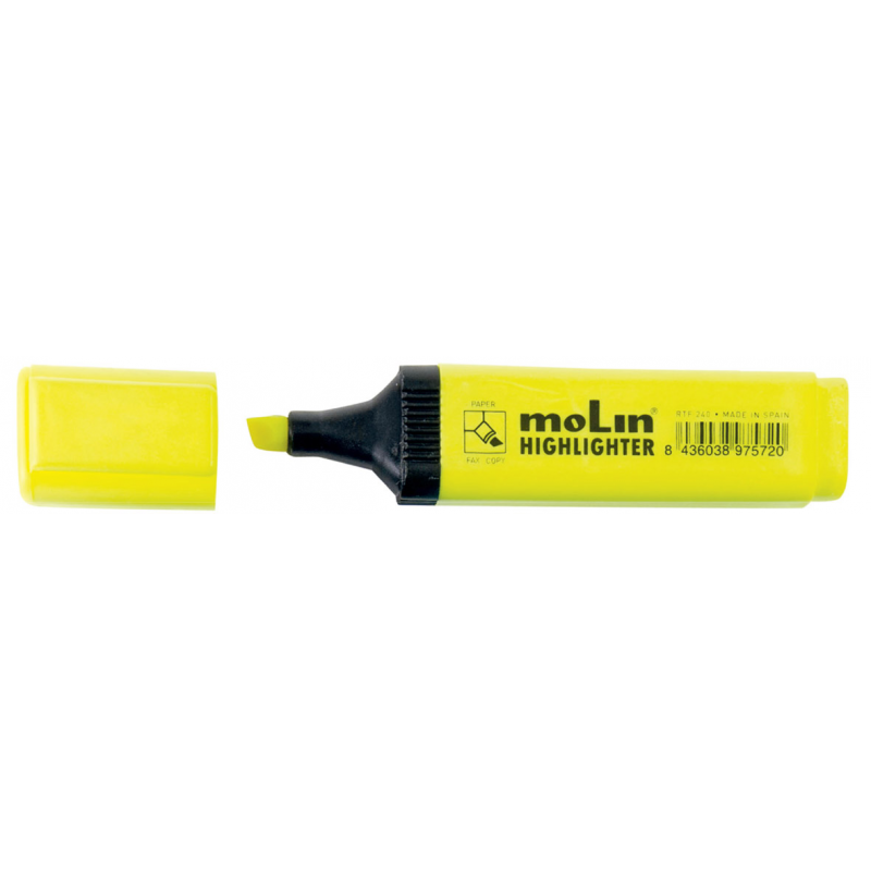 Textmarker Varf Lat, Molin - Galben