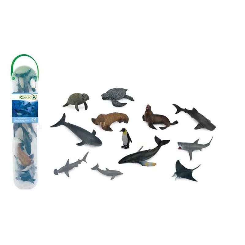 Cutie cu 12 minifigurine Animale marine Set 1