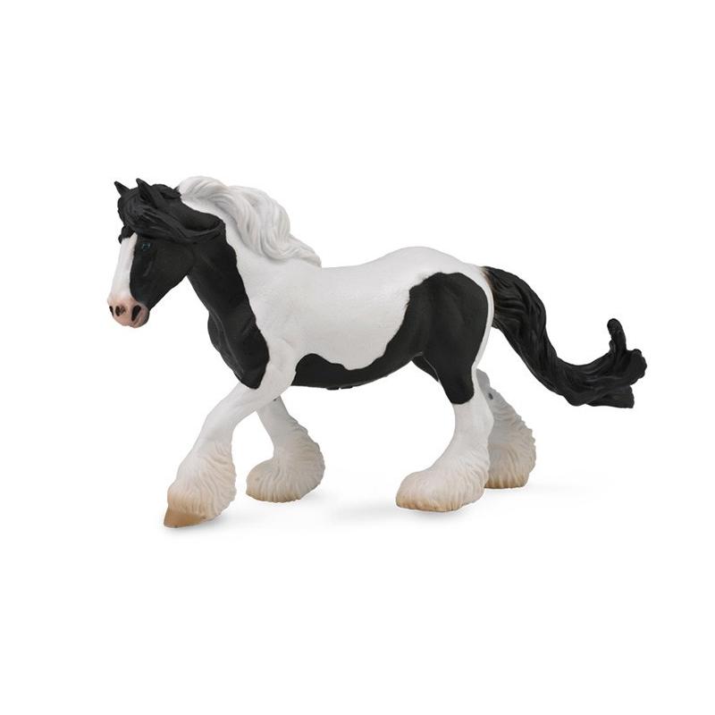 Cal Gypsy Mare - alb si negru XL - Animal figurina