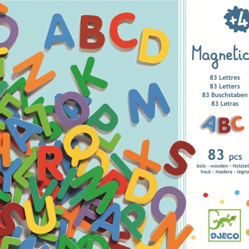 83 Litere magnetice pentru copii - Set educativ alfabet