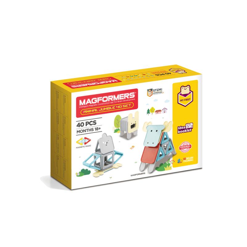 Set magnetic de construit- Magformers Animale 40 piese