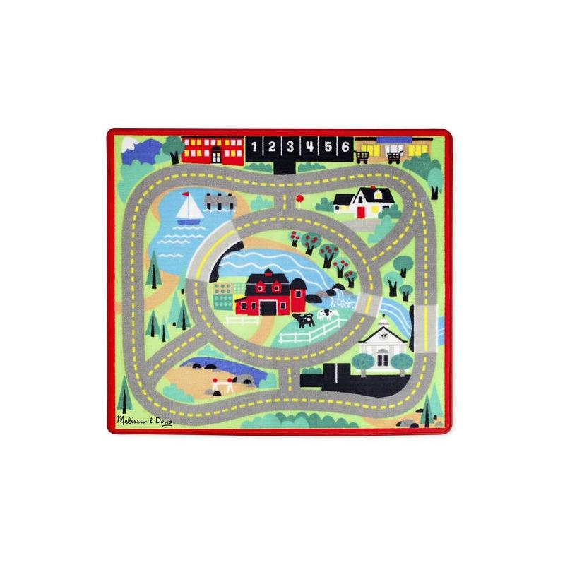 Covoras de joaca cu masinute Circuitul - Melissa & Doug