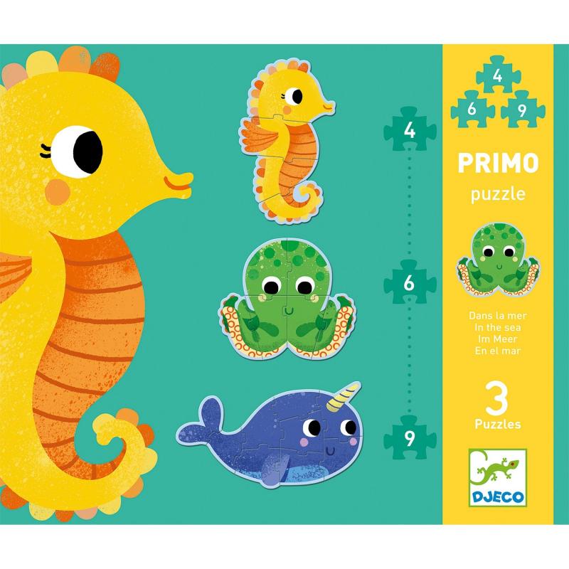 Set Puzzle-uri evolutive Djeco, Ocean