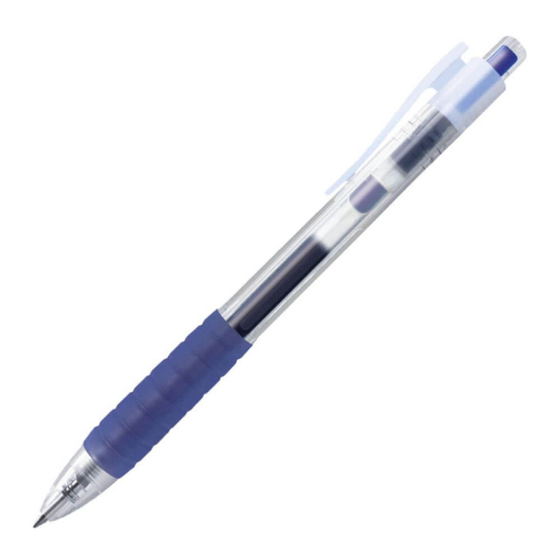 Pix Albastru 0.7 mm Faber-Castell Fast Gel, Grip din Cauciuc,