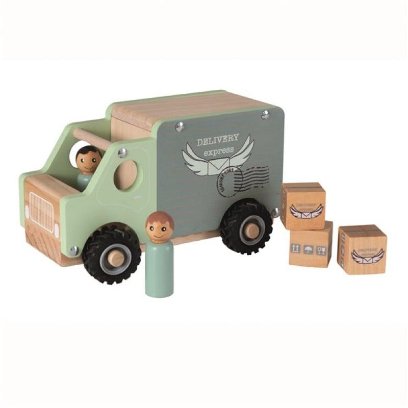 Camion din lemn pentru transport marfa, Egmont toys