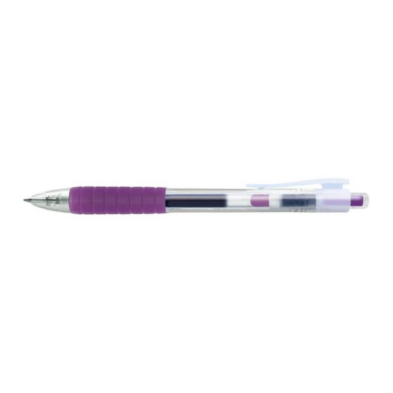 Pix Violet 0.7 mm Faber-Castell Fast Gel, Grip din Cauciuc