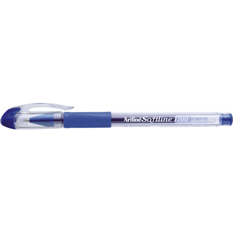 Pix Cu Gel Artline Softline 1700, Rubber Grip, Varf 0.7mm - Albastru