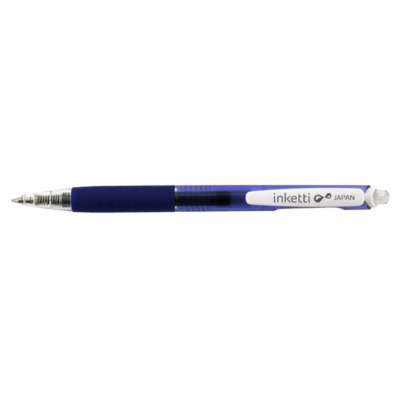 Pix Cu Gel Penac Inketti, Rubber Grip, 0.5mm, Corp Albastru Transparent - Scriere Albastra