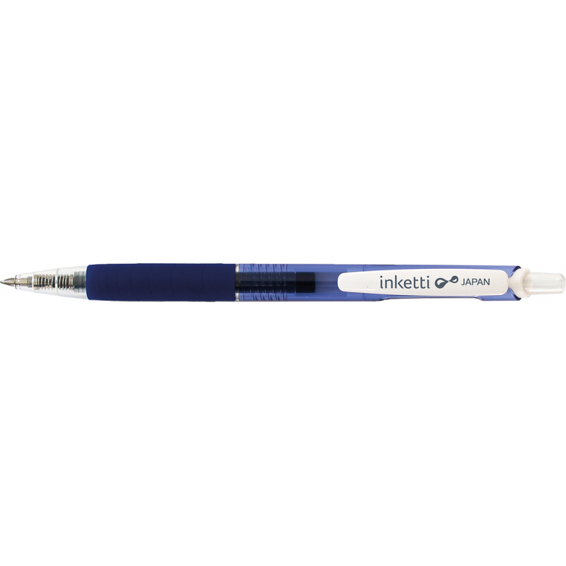 Pix Cu Gel Penac Inketti, Rubber Grip, 0.7mm, Corp Albastru Transparent - Scriere Albastra