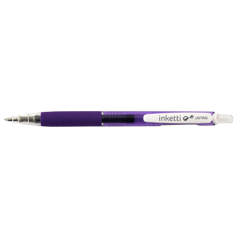 Pix Cu Gel Penac Inketti, Rubber Grip, 0.5mm, Corp Violet Transparent - Scriere Violet