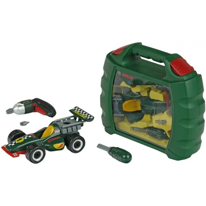 Set de constructie masina Grand Prix cu Ixolino Bosch - Set joaca de rol