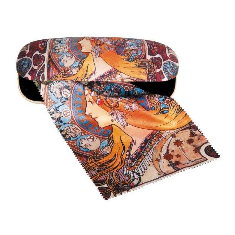 Etui cu textil si protectie ochelari, Art Nouveau