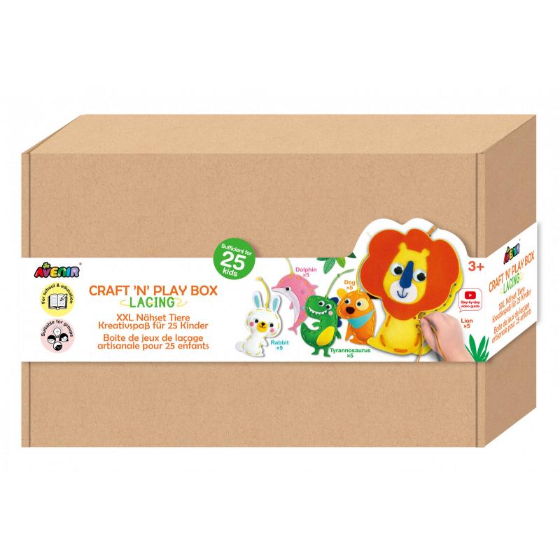 Set creativ XXL de cusut cu tehnica siretului - Craft  N  Play Box